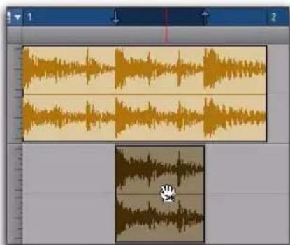 Avid Pro Tools 8.0 - Pour séparer une sélection sans affecter les régions d'origine : - 1
