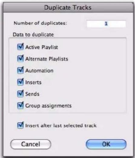 Avid Pro Tools 8.0 - Pour dupliquer une ou plusieurs pistes : - 1