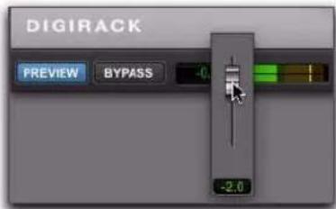 Avid Pro Tools 8.0 - Pour ajuster le volume dans le cadre de l'aperçu du traitement AudioSuite : - 1