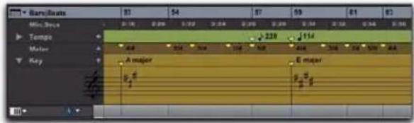 Avid Pro Tools 8.0 - Règle Key Signature - 1