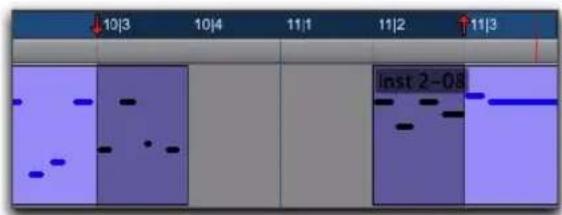 Avid Pro Tools 8.0 - Régions MIDI et enregistrement fractionné - 1