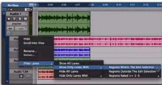 Avid Pro Tools 8.0 - Enregistrement en boucle de plusieurs prises : - 4