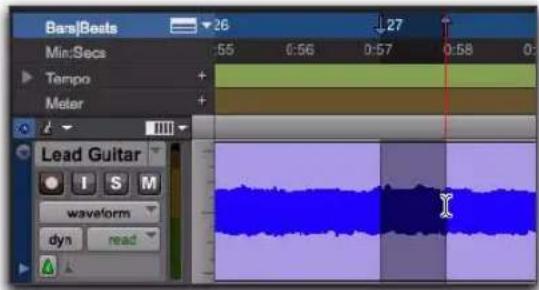 Avid Pro Tools 8.0 - Pour effectuer une sélection d'édition avec le sélecteur : - 1