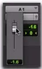 Avid Pro Tools 8.0 - Indicateur de volume (et fader contextuel) : - 1