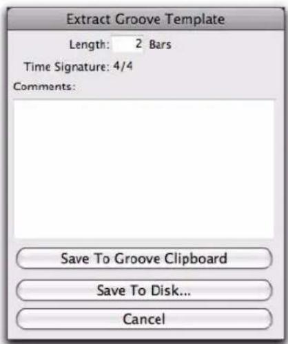Avid Pro Tools 8.0 - Pour extraire un modèle de groove : - 1