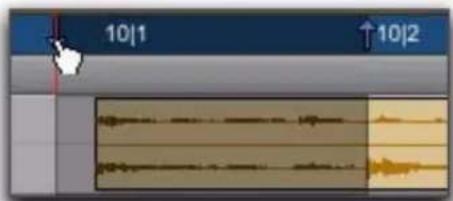 Avid Pro Tools 8.0 - Pour faire glisser une sélection d'édition dans la règle temporelle principale : - 1