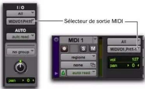 Avid Pro Tools 8.0 - Configuration de pistes MIDI ou de pistes d'instrument pour l'enregistrement - 3