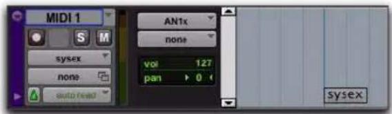 Avid Pro Tools 8.0 - Evénements System Exclusive - 1