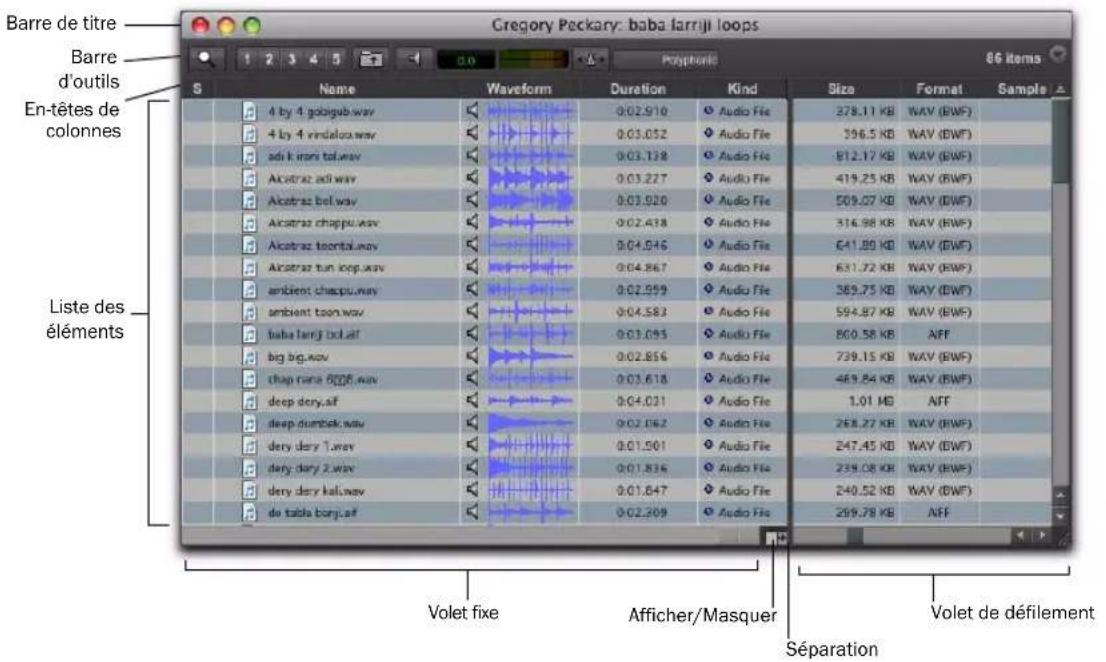 Avid Pro Tools 8.0 - Navigateurs DigiBase - 1