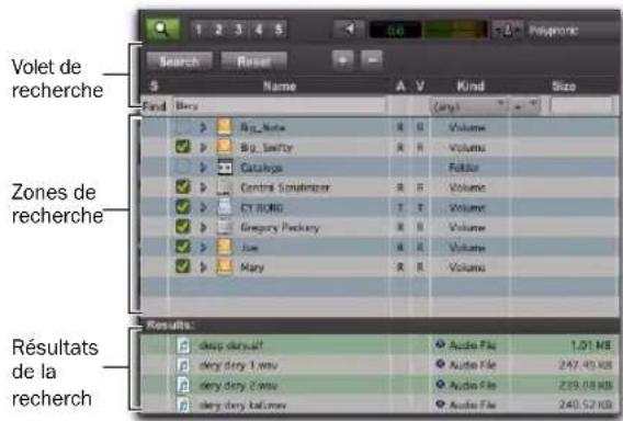 Avid Pro Tools 8.0 - Recherche dans le navigateur de l'espace de travail - 1