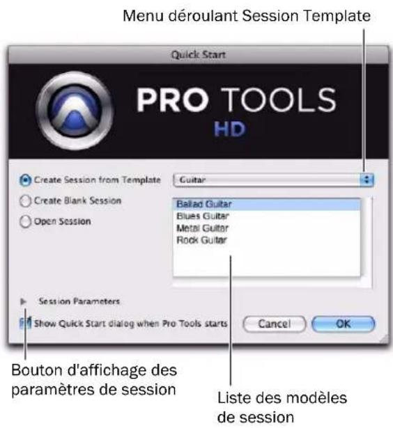 Avid Pro Tools 8.0 - Création d'une session à partir d'un modèle - 1