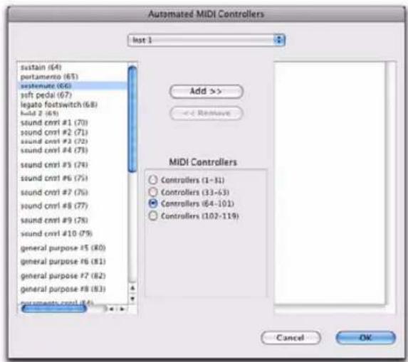Avid Pro Tools 8.0 - Pour activer manuellement un contrôleur continu pour l'automation : - 4