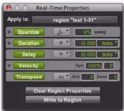 Avid Pro Tools 8.0 - Pour ouvrir la fenêtre Real-Time Properties : - 1