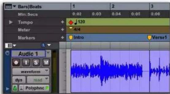 Avid Pro Tools 8.0 - Propriétés temporelles - 1