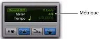 Avid Pro Tools 8.0 - Métrique actuelle - 1