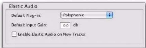 Avid Pro Tools 8.0 - Préférences Elastic Audio - 1
