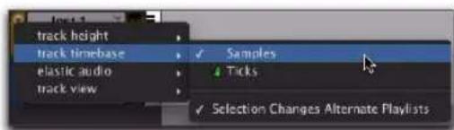 Avid Pro Tools 8.0 - Pour appliquer une autre règle temporelle à une piste, procédez comme suit : - 3