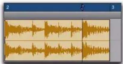 Avid Pro Tools 8.0 - Pour rogner depuis un point de fin jusqu'au point d'insertion : - 1