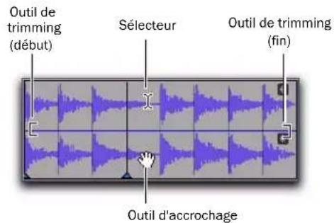 Avid Pro Tools 8.0 - Outil Smart dans la vue Warp - 1