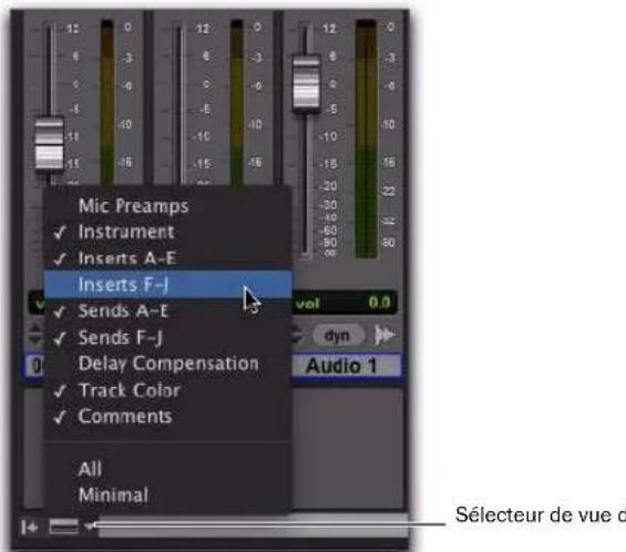 Avid Pro Tools 8.0 - Sélecteurs de vue de fenêtre - 2
