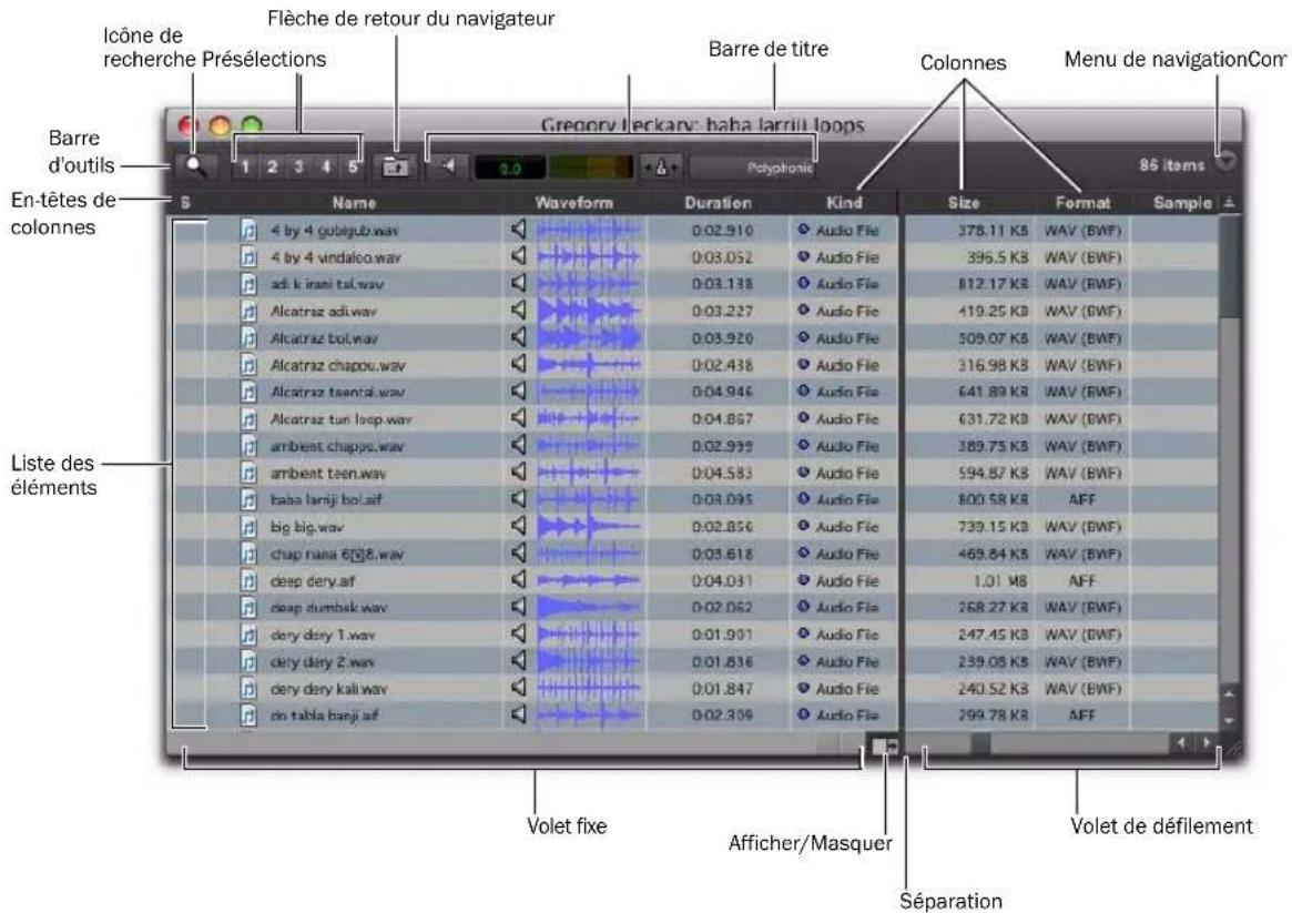 Avid Pro Tools 8.0 - Fenêtres et outils des navigateurs - 1