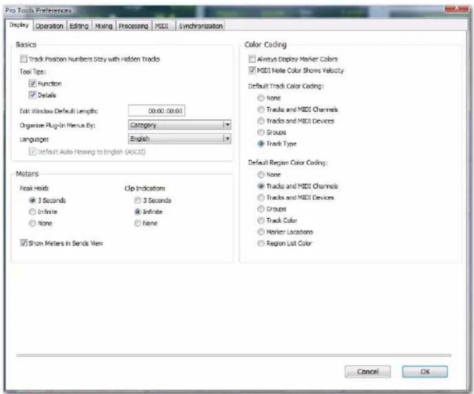 Avid Pro Tools 8.0 - Pour modifier les préférences de Pro Tools : - 1