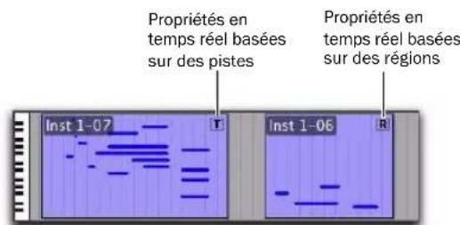 Avid Pro Tools 8.0 - Propriétés en temps réel sur les pistes et les régions - 1