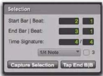 Avid Pro Tools 8.0 - Sélection audio pour le Beat Detective - 2