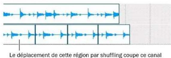 Avid Pro Tools 8.0 - Déplacement en mode Shuffle de plusieurs pistes et de régions multicanaux - 1