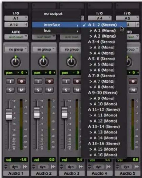 Avid Pro Tools 8.0 - Assignation des sorties audio - 1