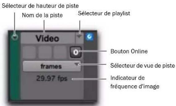 Avid Pro Tools 8.0 - Commandes de la piste vidéo - 1