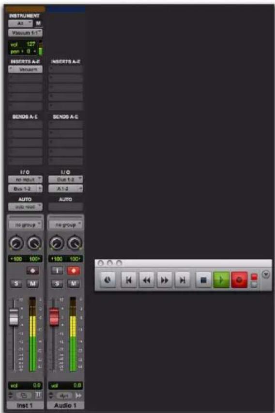 Avid Pro Tools 8.0 - Pour enregistrer des données audio d'un plug-in d'instrument : - 3