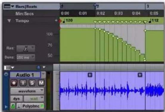Avid Pro Tools 8.0 - Changements de tempo et pistes Elastic Audio basées sur des références temporelles - 2