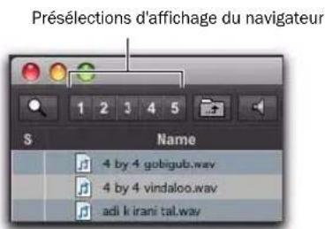 Avid Pro Tools 8.0 - Pour sauvegarder une présélection d'affichage : - 1