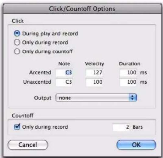 Avid Pro Tools 8.0 - Pour configurer les options du métronome : - 1