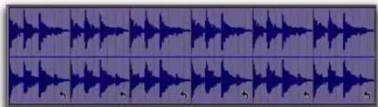 Avid Pro Tools 8.0 - Pour rogner la région source (Itération de boucle) d'une région mise en boucle : - 3