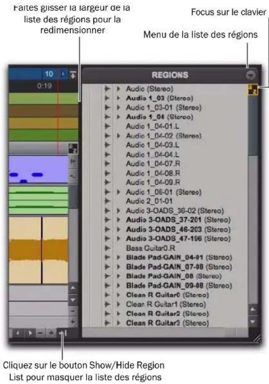Avid Pro Tools 8.0 - Chapitre 13 : Liste des régions - 1