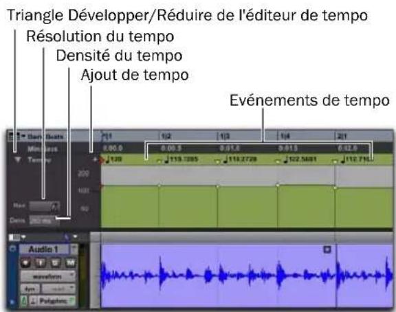Avid Pro Tools 8.0 - Editeur de tempo - 1