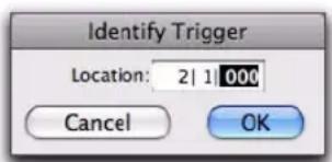 Avid Pro Tools 8.0 - Pour modifier l'emplacement métrique d'un beat trigger : - 1