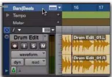 Avid Pro Tools 8.0 - Pour afficher (ou masquer) les lignes de la grille dans la fenêtre Edit ou une fenêtre de l'éditeur MIDI, effectuez l'une des opérations suivantes : - 2