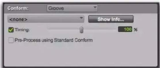 Avid Pro Tools 8.0 - Pour conformer des régions avec Groove Conform : - 2