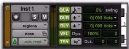 Avid Pro Tools 8.0 - Pour activer la vue des propriétés en temps réel dans la fenêtre Edit : - 1