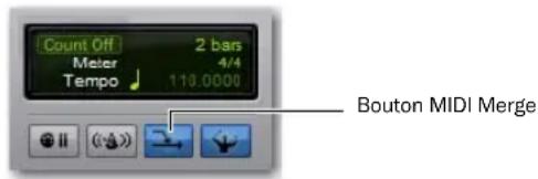 Avid Pro Tools 8.0 - Pour activer la fusion MIDI : - 1