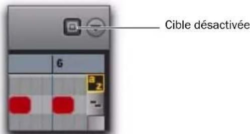 Avid Pro Tools 8.0 - Pour activer ou désactiver l'option Target pour une fenêtre de l'éditeur MIDI : - 2