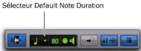 Avid Pro Tools 8.0 - Pour définir une durée de note par défaut : - 1
