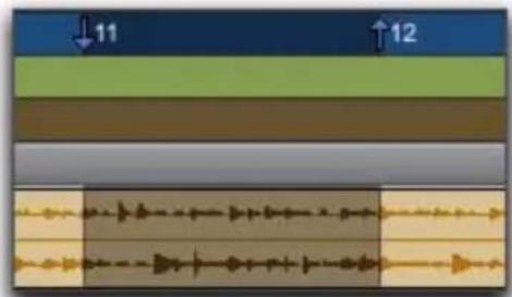 Avid Pro Tools 8.0 - Sélection des données de la piste - 1