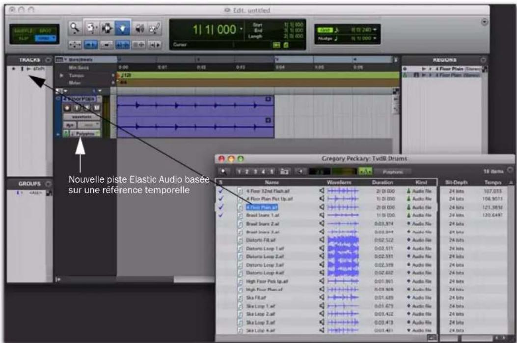 Avid Pro Tools 8.0 - Pour Importer la boucle au tempo de la session : - 3