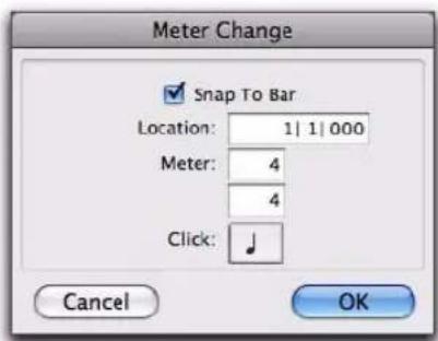 Avid Pro Tools 8.0 - Pour définir la métrique d'une session : - 2