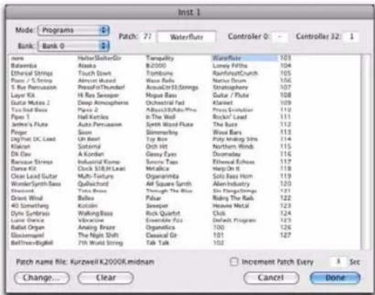 Avid Pro Tools 8.0 - Pour importer des noms de patch MIDI dans Pro Tools : - 2