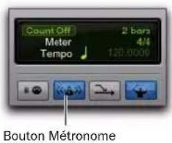 Avid Pro Tools 8.0 - Pour activer le métronome dans la fenêtre Transport : - 4
